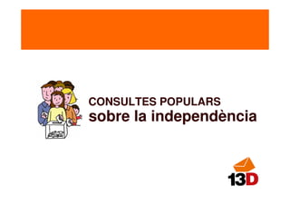 CONSULTES POPULARS
sobre la independència
 
