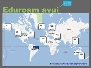 2012

Eduroam avui




          Font: http://www.eduroam.org/?p=where
 