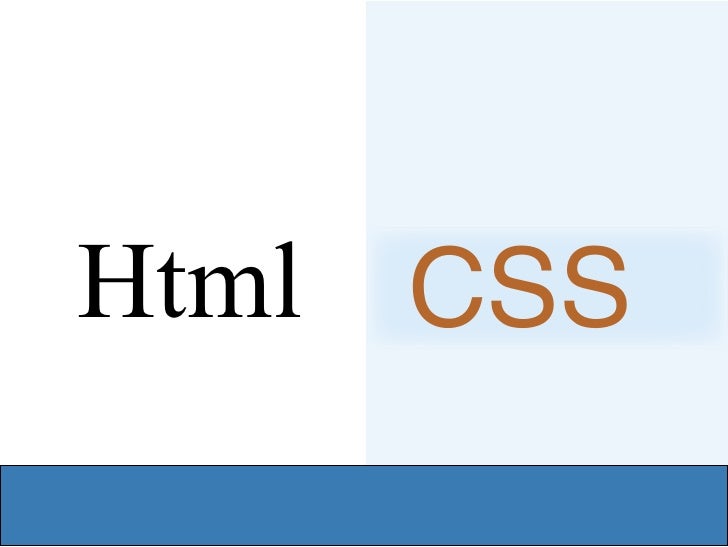 html y css