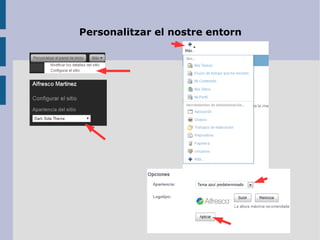 Personalitzar el nostre entorn
 