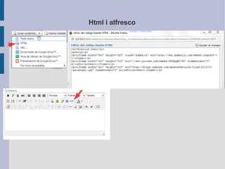 Html i alfresco
 