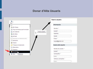 Donar d'Alta Usuaris
 