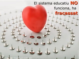 http://amorandun.blogspot.com.es/2013/12
El sistema educatiu NONO
funciona, ha
fracassatfracassat
 