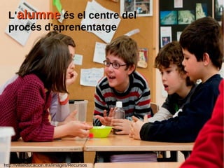 http://villaeducacion.mx/images/Recursos
L'alumnealumne és el centre del
procés d'aprenentatge
 
