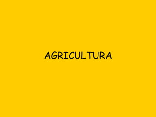 AGRICULTURA 