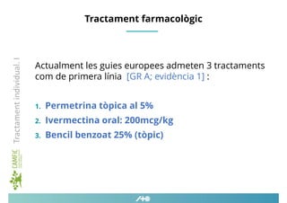 Tractament farmacològic
Actualment les guies europees admeten 3 tractaments
com de primera línia [GR A; evidència 1] :
1. ...