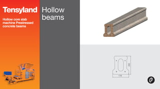 Hollow core slab machines - Concrete slabs & beams | PDF