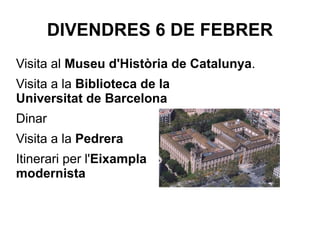 Presentacio  viatge  a Barcelona