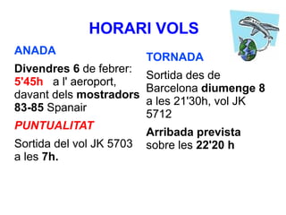 Presentacio  viatge  a Barcelona