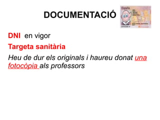 Presentacio  viatge  a Barcelona