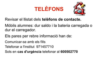 Presentacio  viatge  a Barcelona