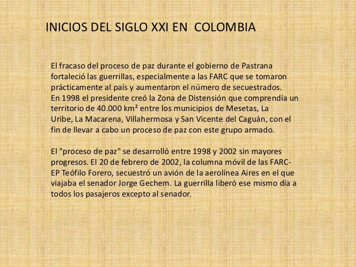 Resultado de imagen para colombia en siglo XXI
