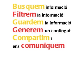 Llegim i filtrem  la informació 