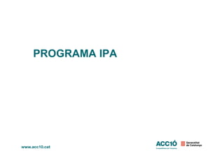 PROGRAMA IPA
 
