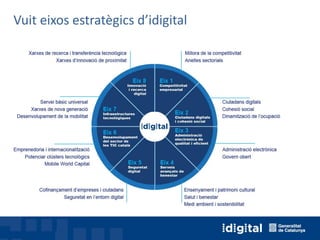 Vuit eixos estratègics d’idigital
 