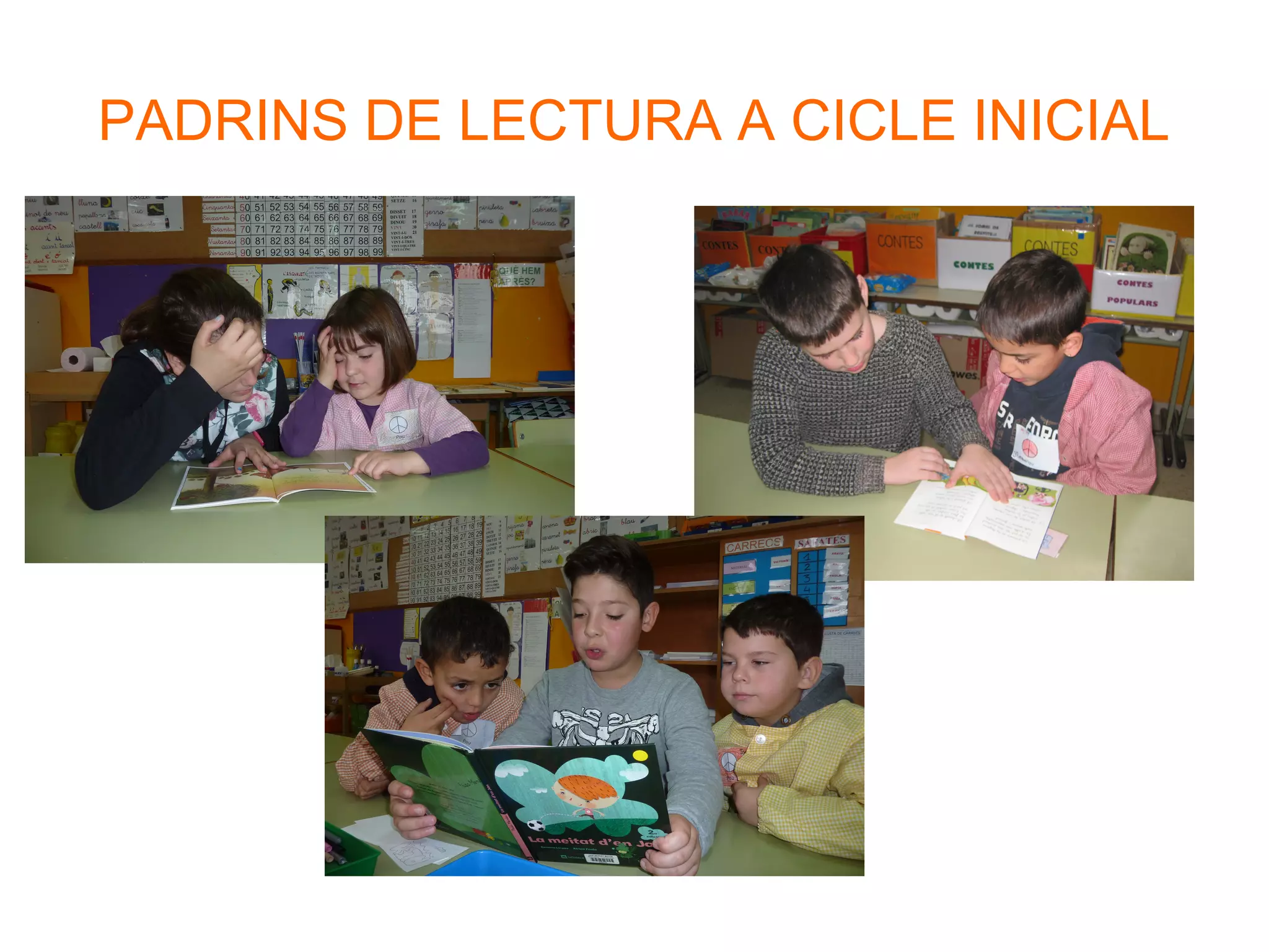 PADRINS DE LECTURA A CICLE INICIAL
 