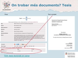 On trobar més documents? Tesis
TDX: tesis doctorals en xarxa
Fitxa Text complet
48
 
