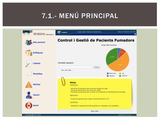 7.1.- MENÚ PRINCIPAL
 