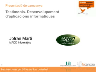 Assistir als clínics formatius promocionats per TIC Anoia.