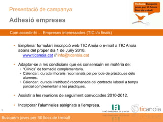 …2Busquem joves per 30 llocs de treball