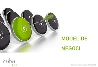 MODEL DE
NEGOCI
Servicios para la sostenibilidad
 