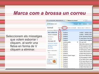 Crea un filtre per a guardar correus en la carpeta anterior 