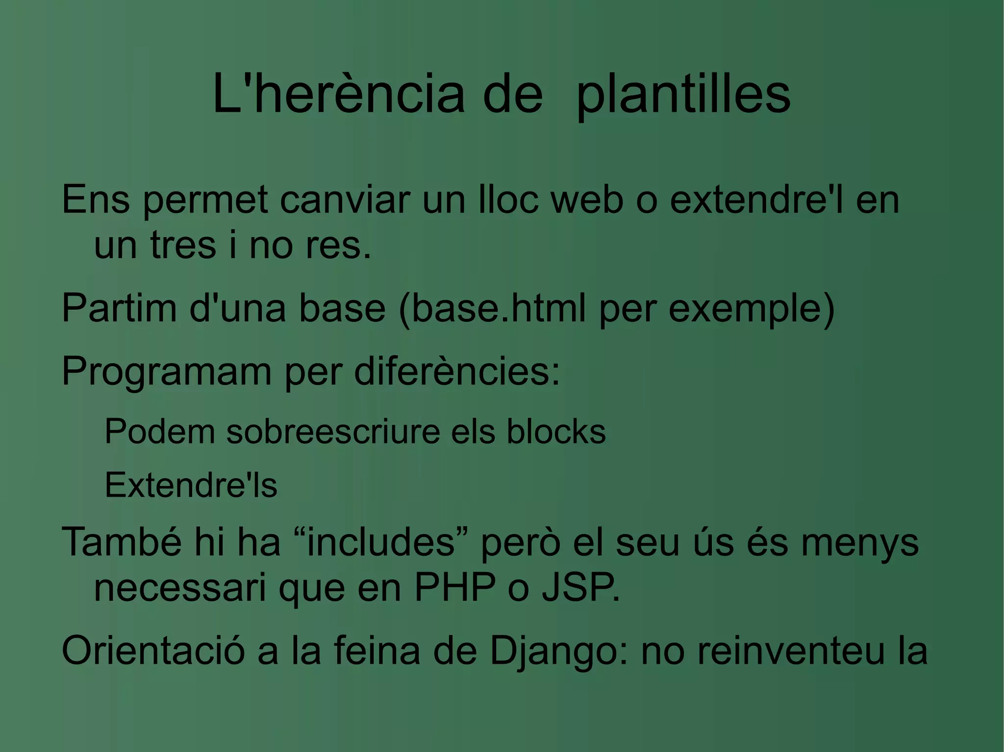 Copiar i aferrar És una manera ràpida de començar un projecte, el farem servir per veure l'estructura 