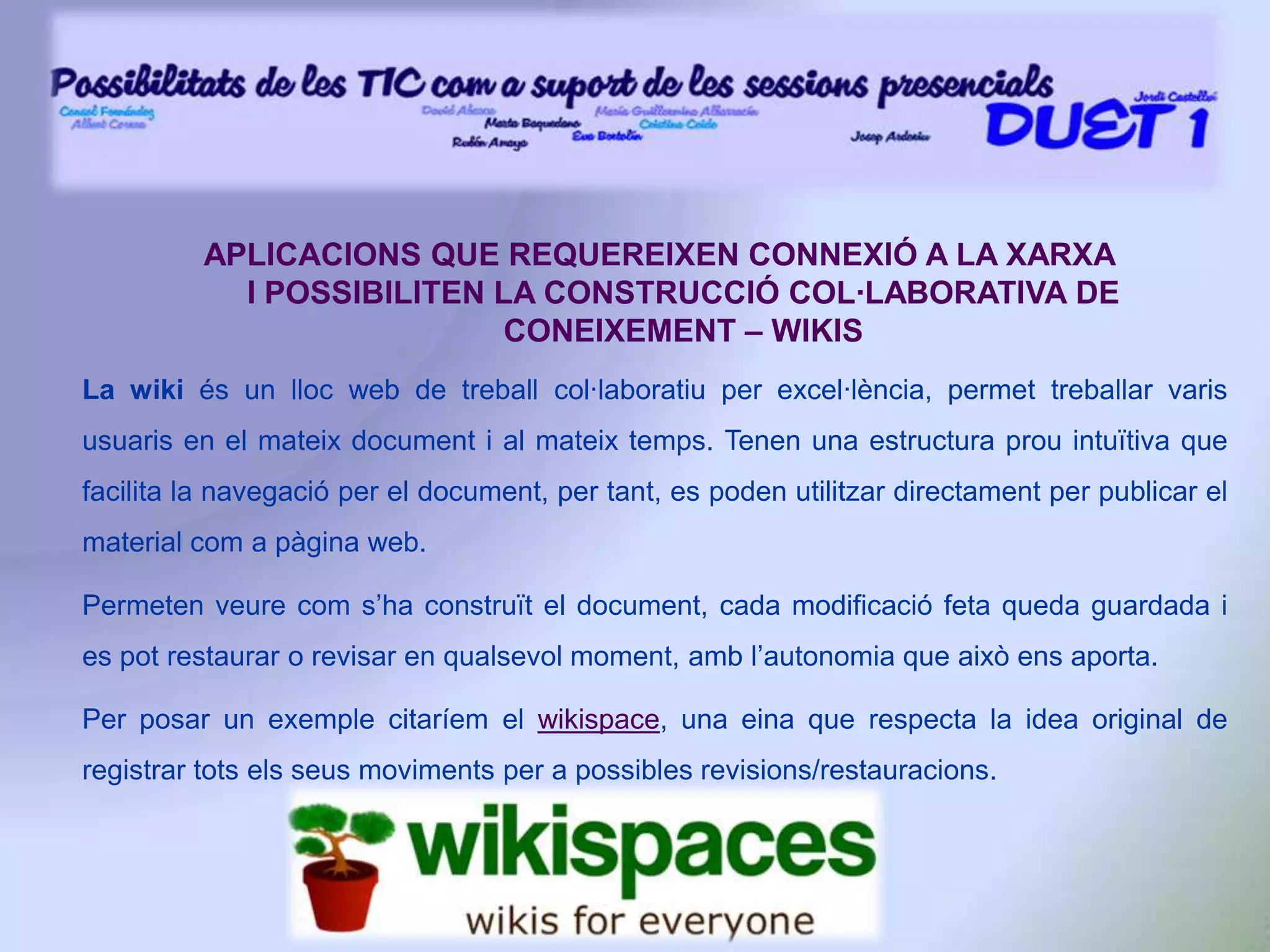 APLICACIONS NO INTERACTIVES O QUE NO REQUEREIXEN CONNEXIÓ A LA XARXA – PRESENTACIONSLes presentacions de diapositives són molt útils per la presentació d’informació i materials a les nostres classes, ja que recullen gran quantitat d’informació que podem organitzar com vulguem, i faciliten l’aprenentatge significatiu i per descobriment, permetent que l’alumne analitzi, reflexioni i pugui construir el seu propi coneixement.Aquestes presentacions també es poden compartir online, amb aplicacions com slideshare o authorstream, i després inserir-les en pàgines web, blogs, etc. Això ens permetria visualitzar presentacions que ocupen molta memòria, sense haver de descarregar-les.