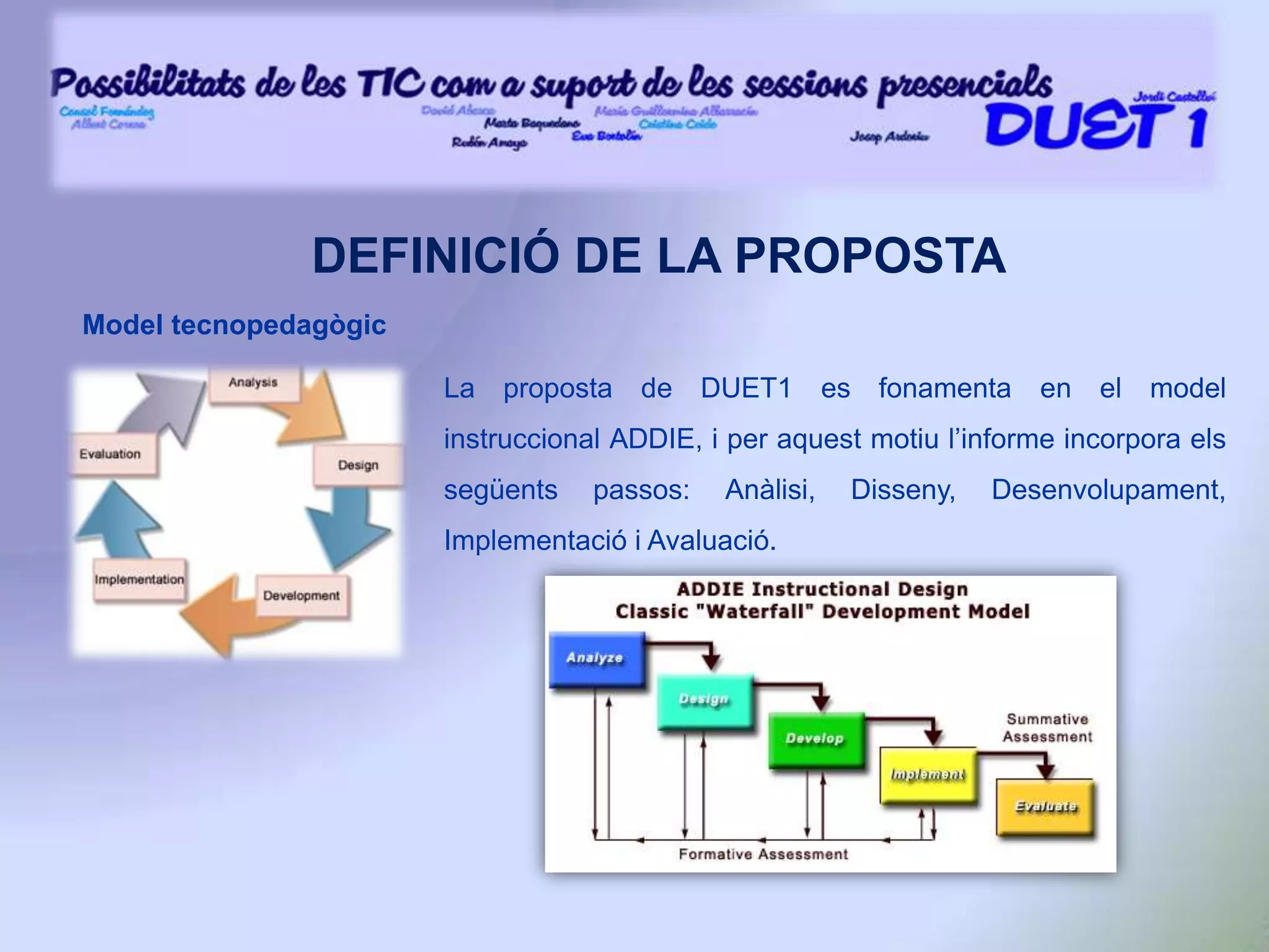 DEFINICIÓ DE LA PROPOSTAPluja d’idees inicials:Es pretén implicar a tota la comunitat universitària.