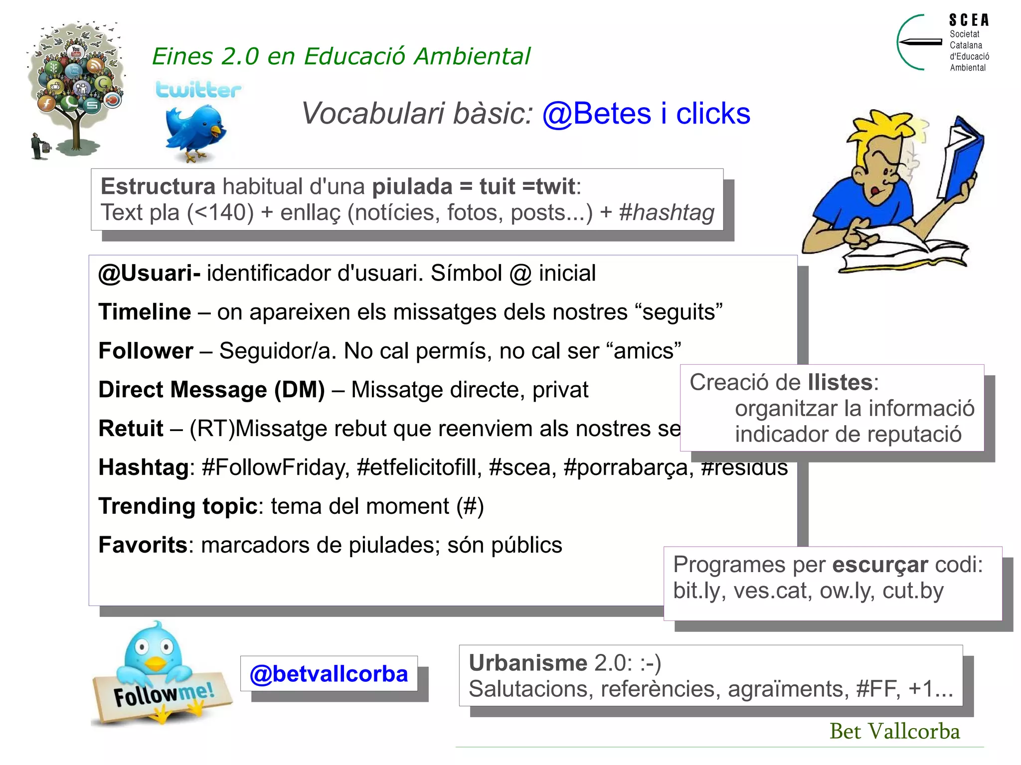 Bet Vallcorba El futur... o el present? Eines 2.0 en Educació Ambiental 