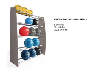 MUEBLE BALONES MEDICINALES 5 unidades 10 unidades 20/25 unidades 