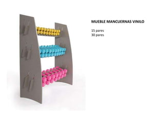 MUEBLE MANCUERNAS VINILO 15 pares 30 pares 