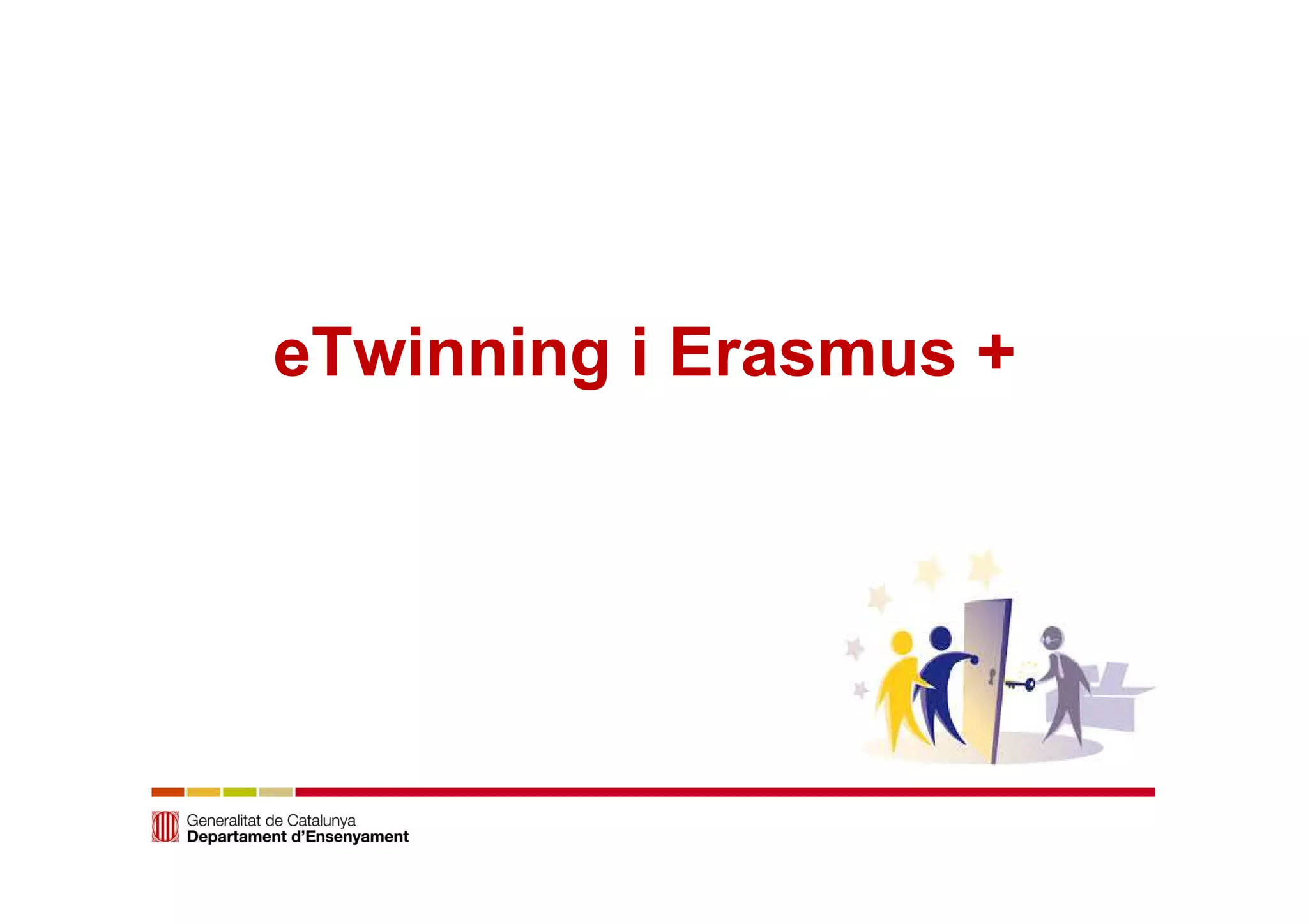 eTwinning i Erasmus + 
 