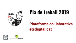 Núria Lloret
17/01/19
Pla de treball 2019
Plataforma col·laborativa
etsdigital.cat
 