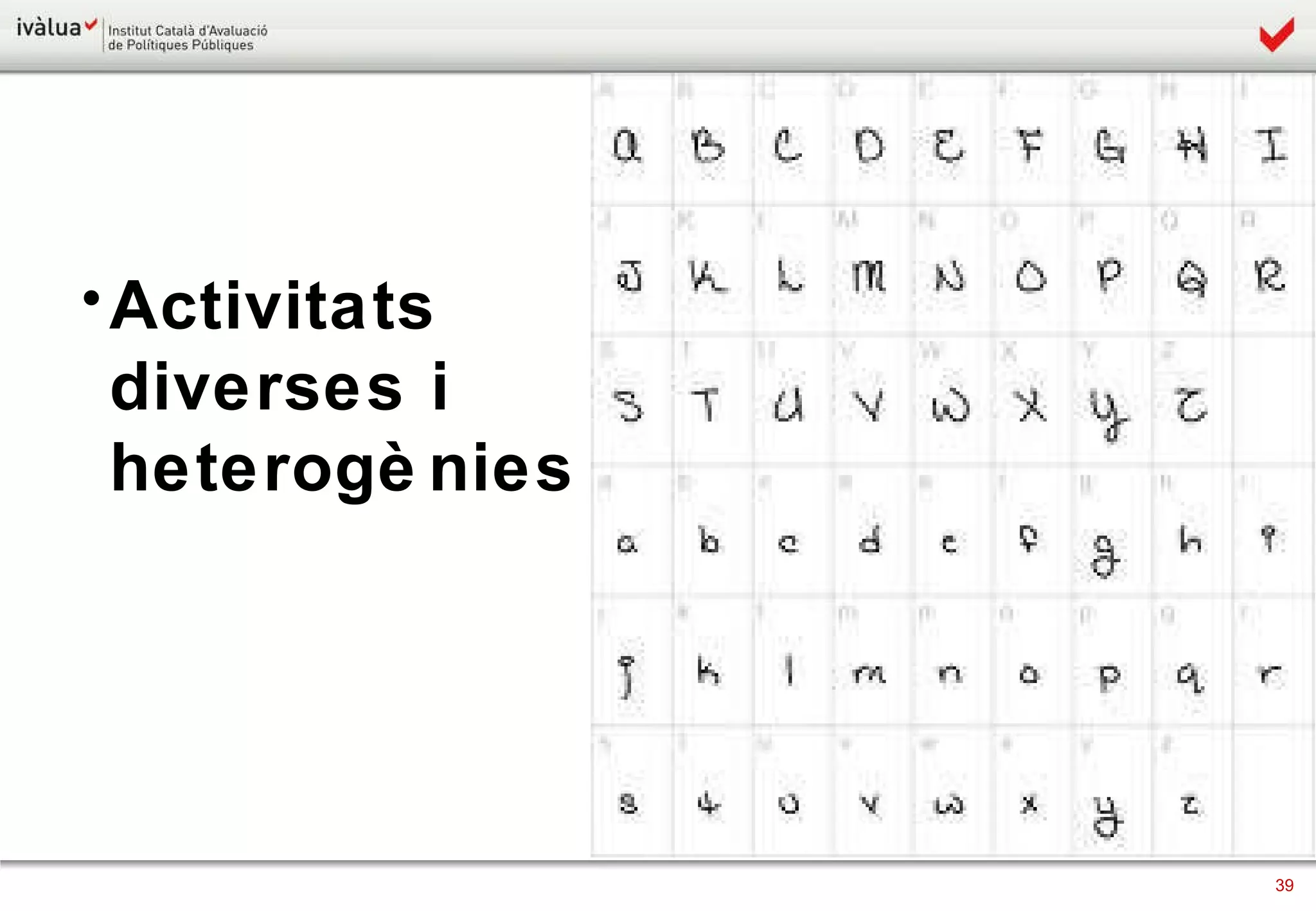 Activitats diverses i heterogènies 