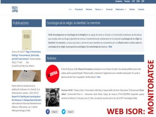 WEB ISOR:
MONITORATGE
 