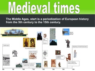 The Middle Ages, start is a periodization of European history from the 5th century to the 15th century. Medieval times 