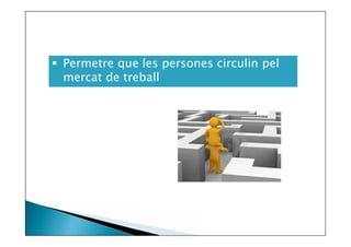  Permetre que les persones circulin pel
mercat de treball

 