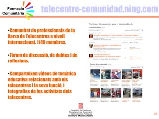 Membres aquí podem  conèixer i reconèixer  els membres de la xarxa. És un accés directe als espais del nostres companys i companyes… Ens podem fer els nostres propis amics, enviant missatges privats 