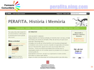 Dinamisme Col·laboració Professionalitat Visualització Compartició Referents Creació de coneixement Sostenibilitat Qualitat Responsabilitat Innovació Acció Protagonisme Compromís 