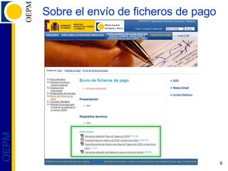 Sobre el envío de ficheros de pago 