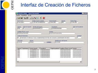 Interfaz de Creación de Ficheros 