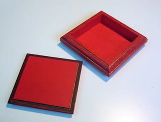 cajas de madera pintadas a mano