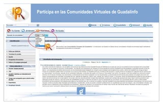 Participa en las Comunidades Virtuales de Guadalinfo 