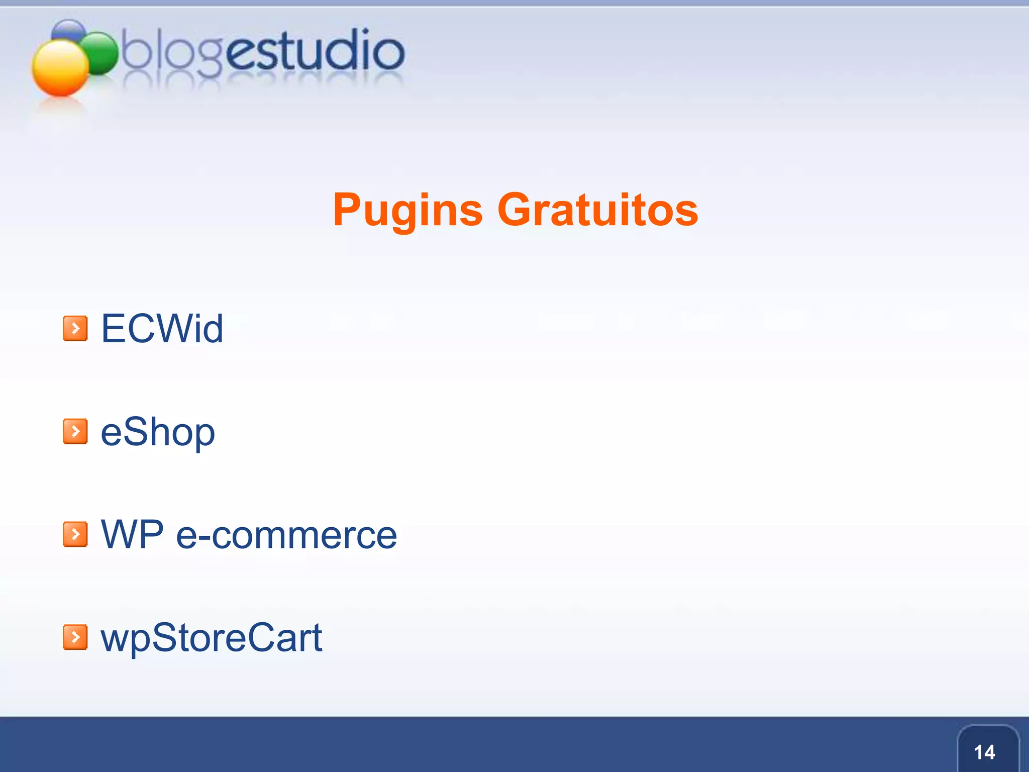 Pugins GratuitosECWideShopWP e-commercewpStoreCart14
