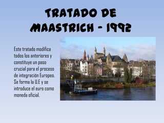 Tratado de LisboaINTRODUCCIÓNLa Unión Europea es una comunidad política de derecho constituida en régimen de organización internacional “sui generis”, nacida para propiciar y acoger la integración y el gobierno común de los pueblos y de los Estados de Europa.