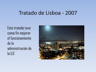 Comunidades Europeas Preexistentes.C.E.E -> La Comunidad Económica Europea, fue una organización internacional creada por tratados como los de Roma. Sus integrantes fueron Francia, Italia, Alemania , Bélgica, Países Bajos y Luxemburgo.C.E.C.A -> Comunidad Europea del Carbón y del Acero: Fue un organismo internacional que regulaba los sectores del carbón y del acero. Sus componentes eran Francia, Alemania Occidental, Bélgica, Luxemburgo y los Países Bajos.Euratom -> Comunidad Europea de la Energía Atómica. Se crea en Roma. Se establece como objetivo el desarrollo de una industria propia nuclear europea.
