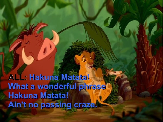 Hakuna Matata | PDF | R&B/Soul/Funk | Music