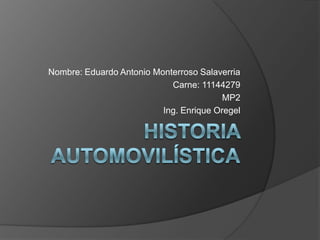 Nombre: Eduardo Antonio Monterroso Salaverria
                            Carne: 11144279
                                         MP2
                          Ing. Enrique Oregel
 