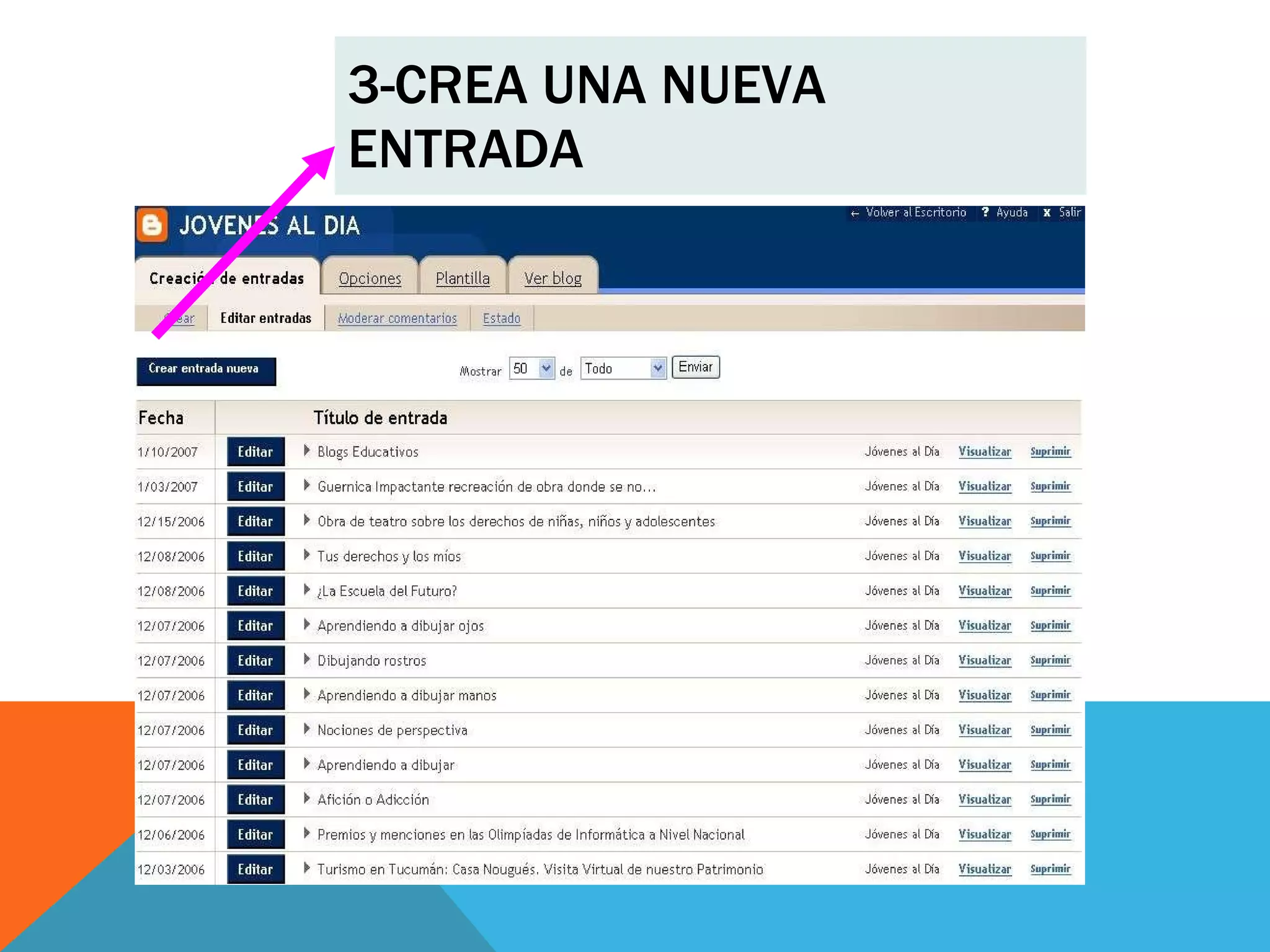 3-CREA UNA NUEVA ENTRADA 